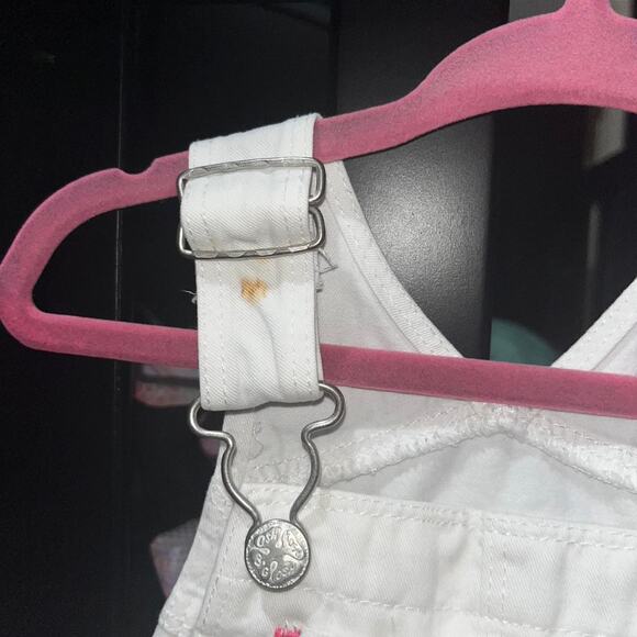 white OshKosh B'gosh overalls - Picture 2 of 3